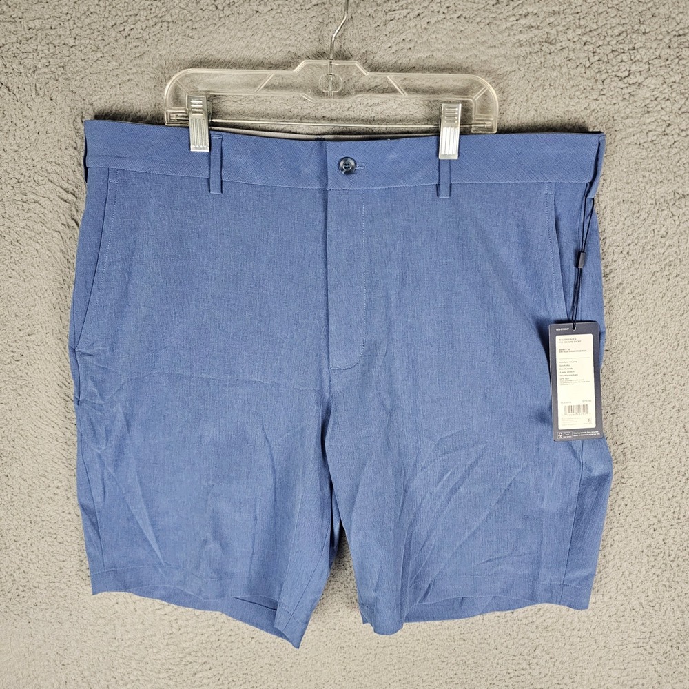 Walter Hagen Shorts Mens 36 Blue P11 Texture Golf Performance WH-P11MHT